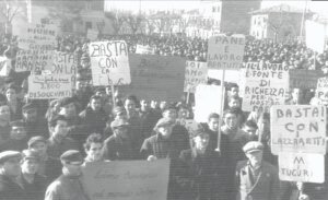 1952 - CRDA manifestazione vertenza premio produzione