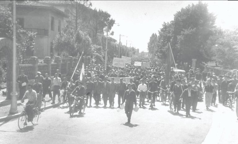 1954 CRDA Manifestazione a Monfalcone per il lavoro