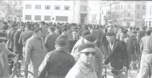 1963 - Sciopero contro trasferimenti tessili e CRDA