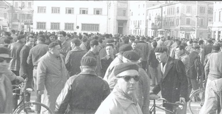 1963 - Sciopero contro trasferimenti tessili e CRDA