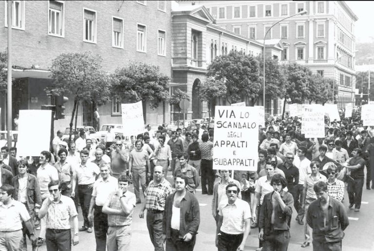 1971 - Italcantieri - manifestazione a Trieste