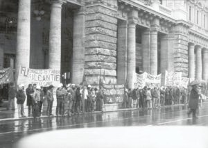 1982 - Italcantieri - occupazione Palazzo Chigi Roma