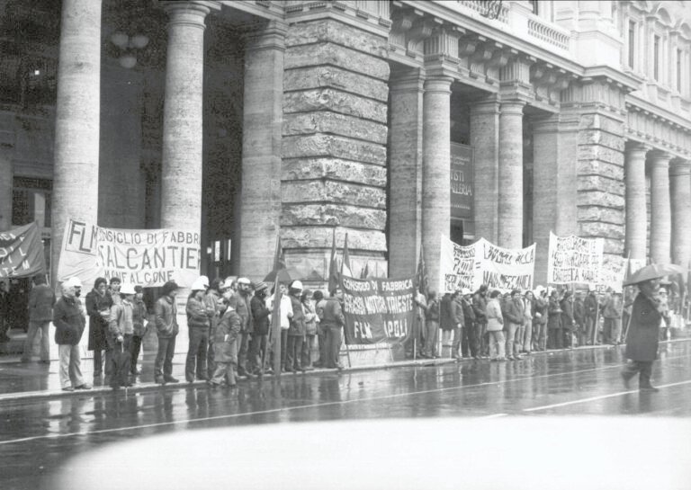 1982 - Italcantieri - occupazione Palazzo Chigi Roma