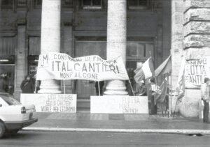 1982 - Italcantieri - occupazione Palazzo Chigi Roma