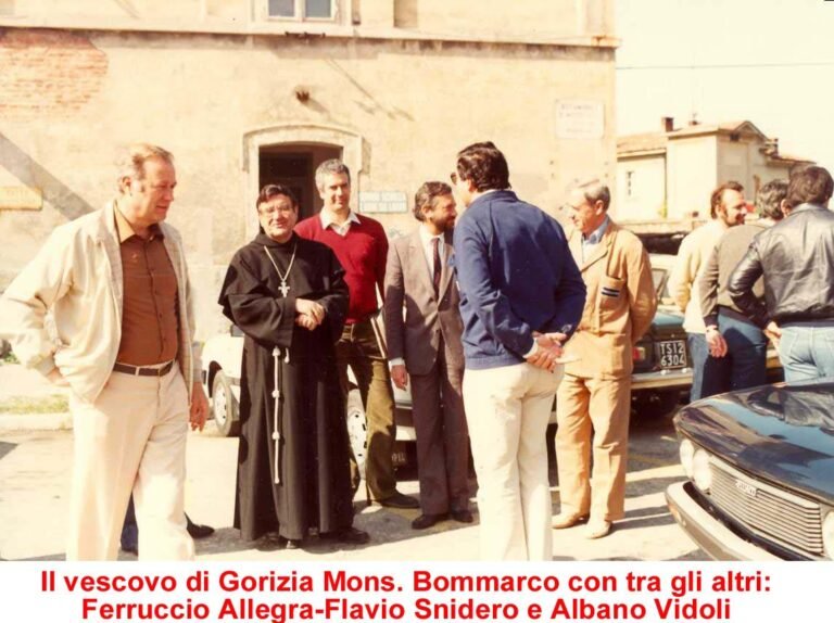 1983 - Italcantieri visita del Vescovo di Gorizia Mons. Bommarco