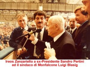 1983 - Italcantieri visita del Capo di Stato Sandro Pertini
