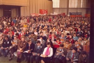 1984 Lubiana Partecipazione alla manifestazione per la pace