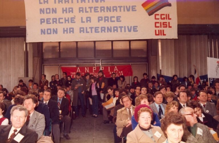 1984 Lubiana Partecipazione alla manifestazione per la pace