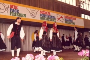 1984 Lubiana Partecipazione alla manifestazione per la pace