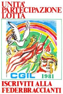 1981 Invito iscrizione federbraccianti