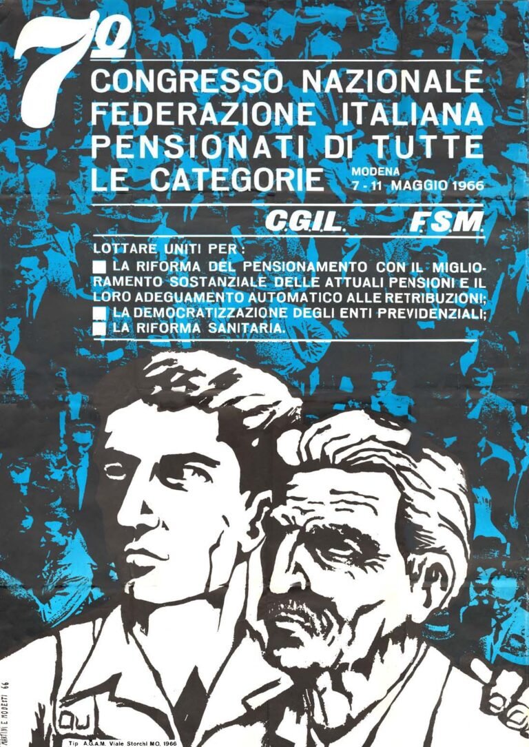 Manifesto 1966 - 7° Congresso nazionale CGIL a Modena