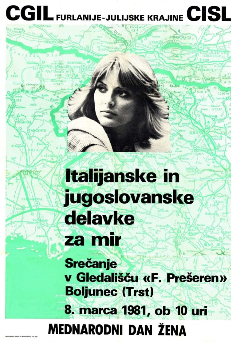 Manifesto 1981 - Festa internazionale della donna (in lingua slovena)