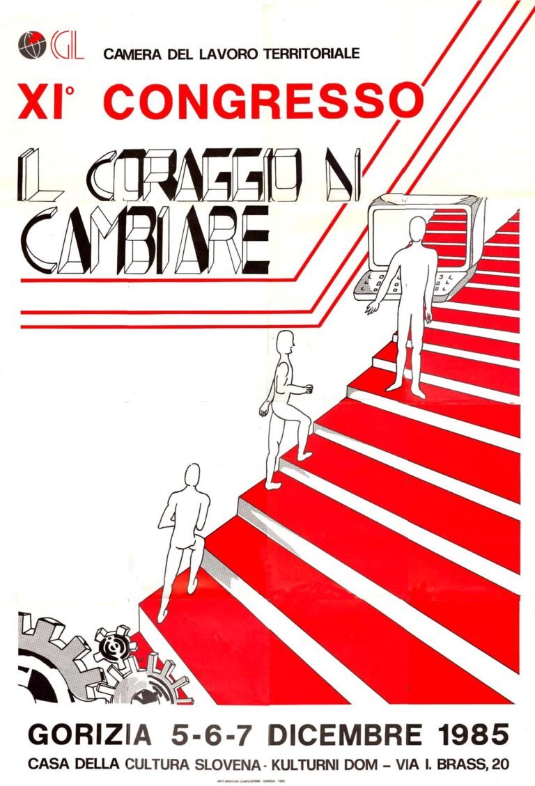 Manifesto 1985 - XI° Congresso Camera del Lavoro Territoriale a Gorizia